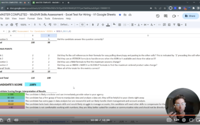 Excel Test to Assess Candidate’s Analytics Skills for Amazon Agency, Vendor, or Seller